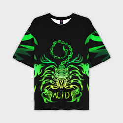 Мужская футболка оверсайз Acid scorpion