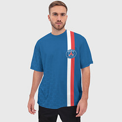 Футболка оверсайз мужская PSG SPORT STRIPES UNIFORM, цвет: 3D-принт — фото 2