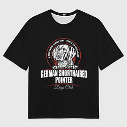 Мужская футболка оверсайз Немецкий Курцхаар Kurzhaar