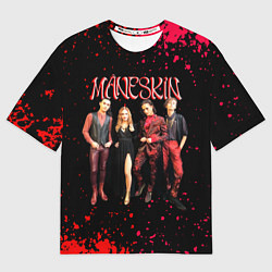 Футболка оверсайз мужская Maneskin Лунный свет, рок - группа, цвет: 3D-принт