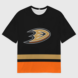 Мужская футболка оверсайз Anaheim Ducks Анахайм Дакс