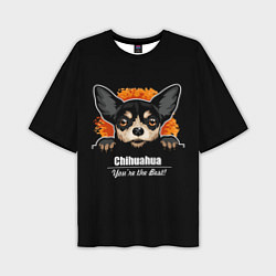 Мужская футболка оверсайз Чихуахуа Chihuahua