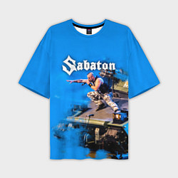 Футболка оверсайз мужская Йоаким Броден на танке Sabaton, цвет: 3D-принт