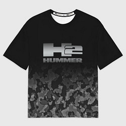 Футболка оверсайз мужская H2 HUMMER LOGO, цвет: 3D-принт