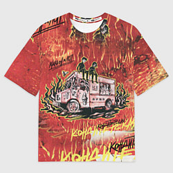 Футболка оверсайз мужская Танцуй В Моем Неоне ЛСП Фараон, цвет: 3D-принт