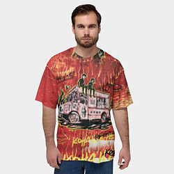 Футболка оверсайз мужская Танцуй В Моем Неоне ЛСП Фараон, цвет: 3D-принт — фото 2