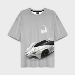 Мужская футболка оверсайз Lamborghini Concept sketch