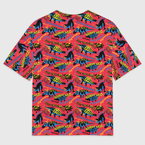 Мужская футболка оверсайз Миллионы лет назад / 3D-принт – фото 2