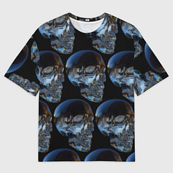 Футболка оверсайз мужская Vanguard skull pattern 2022, цвет: 3D-принт