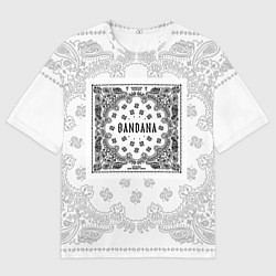 Мужская футболка оверсайз Big Baby Tape x Kizaru BANDANA Бандана Кизару Тейп