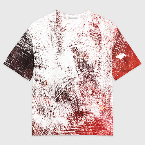 Мужская футболка оверсайз Трафальгар Ло Пираты сердца Весёлый Роджер / 3D-принт – фото 2