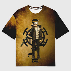 Мужская футболка оверсайз Трафальгар Ло One Piece c нодати