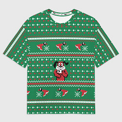 Мужская футболка оверсайз ОХОТА НА УТОК С СОБАКОЙ ДЕНДИ