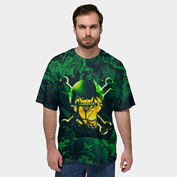 Футболка оверсайз мужская Зоро Ророноа веселый роджер, цвет: 3D-принт — фото 2