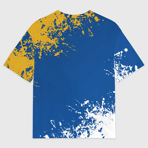 Мужская футболка оверсайз ЧЕЛСИ, БРЫЗГИ КРАСОК / 3D-принт – фото 2