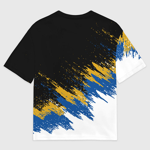 Мужская футболка оверсайз CHELSEA БРЫЗГИ КРАСОК / 3D-принт – фото 2