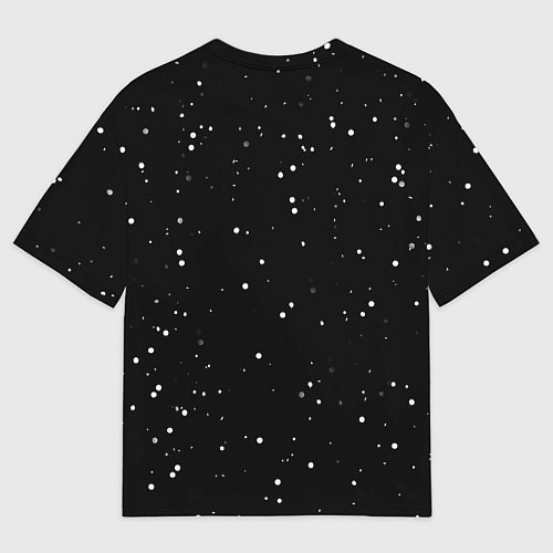 Мужская футболка оверсайз Новогодний Динозавр / 3D-принт – фото 2