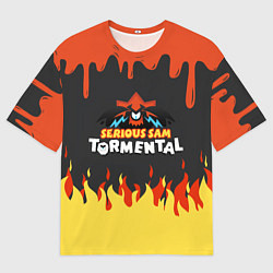 Мужская футболка оверсайз Serious Sam Tormental 2D