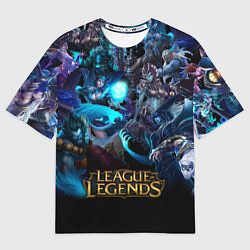 Мужская футболка оверсайз LEAGUE OF LEGENDS ЛИГА ЛЕГЕНД ГЕРОИ