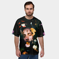 Футболка оверсайз мужская Рома в цветах, цвет: 3D-принт — фото 2