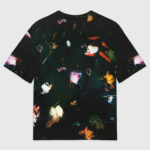 Мужская футболка оверсайз Рома в цветах / 3D-принт – фото 2