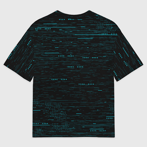 Мужская футболка оверсайз DEAD SPACE АЙЗЕК КЛАРК НЕОН МЁРТВЫЙ КОСМОС / 3D-принт – фото 2