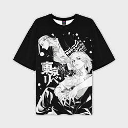 Мужская футболка оверсайз Токийские мстители: Майки и Дракен