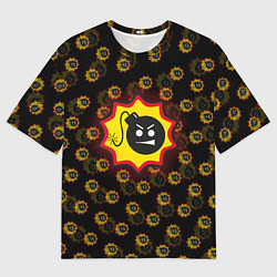 Мужская футболка оверсайз Bomb Pattern Serious Sam