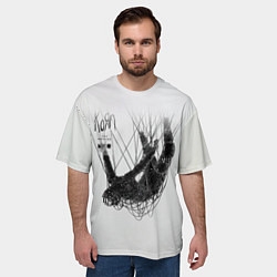 Футболка оверсайз мужская The Nothing - Korn, цвет: 3D-принт — фото 2