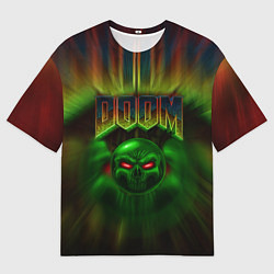 Мужская футболка оверсайз РЕЖИМ БОГА IDDQD