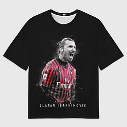 Мужская футболка оверсайз Златан Ибрагимович Милан