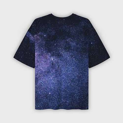 Мужская футболка оверсайз Night sky / 3D-принт – фото 2