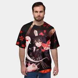 Футболка оверсайз мужская УЛЬТ ХУ ТАО HU TAO, цвет: 3D-принт — фото 2