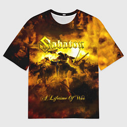 Мужская футболка оверсайз A Lifetime of War - Sabaton