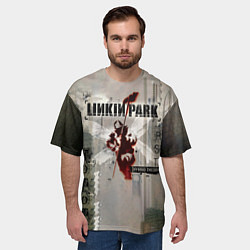 Футболка оверсайз мужская Hybrid Theory Live Around The World - Linkin Park, цвет: 3D-принт — фото 2