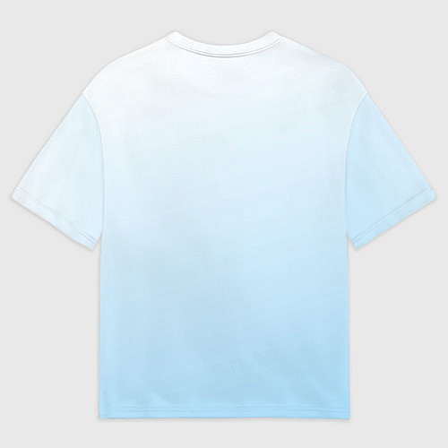 Мужская футболка оверсайз Дед Мороз пьет красное / 3D-принт – фото 2