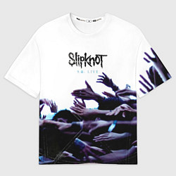 Футболка оверсайз мужская 9 0: Live - Slipknot, цвет: 3D-принт