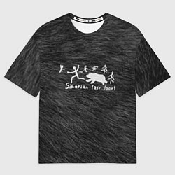 Мужская футболка оверсайз Siberian fast food