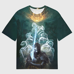 Мужская футболка оверсайз Elden Ring рыцарь и предшественники серии Souls El