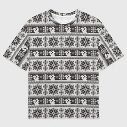 Мужская футболка оверсайз Squirrel Pattern