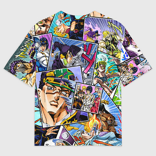 Мужская футболка оверсайз JoJos Bizarre Adventure - Джорно Джованна / 3D-принт – фото 2