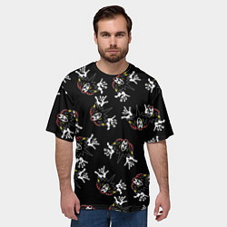 Футболка оверсайз мужская КОРОЛЬ И ШУТ ЛОГО ПАТТЕРН, цвет: 3D-принт — фото 2