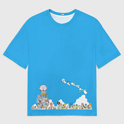 Мужская футболка оверсайз Такой разный Такаси Мураками