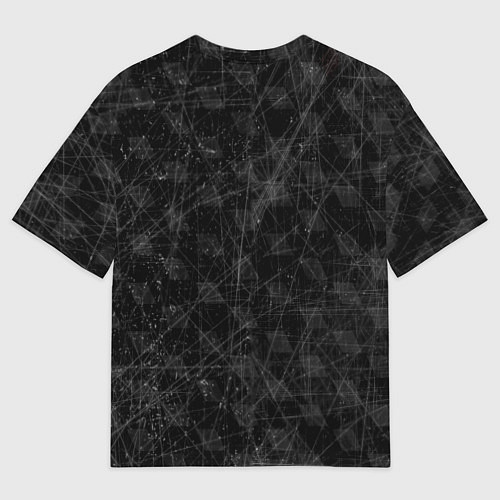 Мужская футболка оверсайз ЦСКА Москва black theme / 3D-принт – фото 2