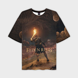 Мужская футболка оверсайз Elden Ring - подземелье