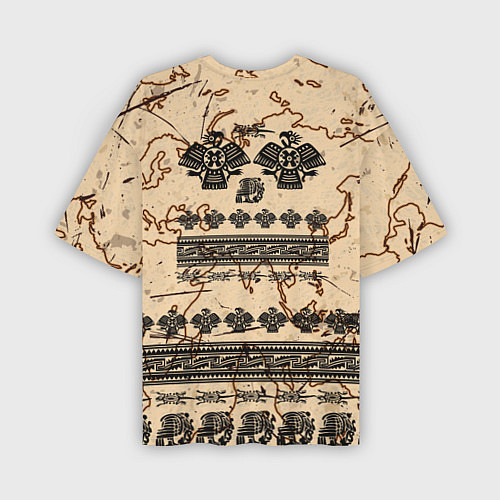 Мужская футболка оверсайз AztecsАцтеки / 3D-принт – фото 2