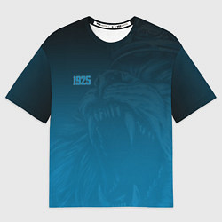 Футболка оверсайз мужская 1925 SPB Lion Dark Theme, цвет: 3D-принт