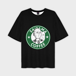 Мужская футболка оверсайз ONE-PUNCH MAN OK COFFEE