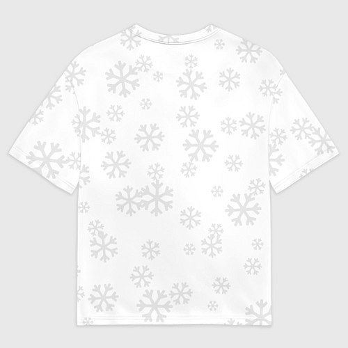 Мужская футболка оверсайз Happy Christmas: кокер спаниель / 3D-принт – фото 2