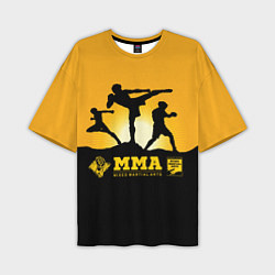 Футболка оверсайз мужская ММА Mixed Martial Arts, цвет: 3D-принт